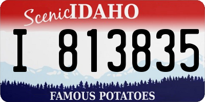 ID license plate I813835