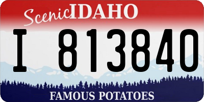 ID license plate I813840