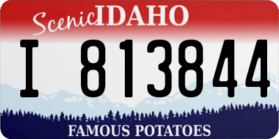ID license plate I813844