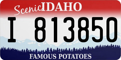 ID license plate I813850