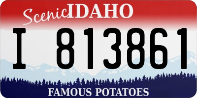 ID license plate I813861
