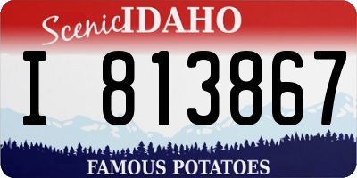 ID license plate I813867