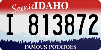 ID license plate I813872