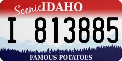ID license plate I813885