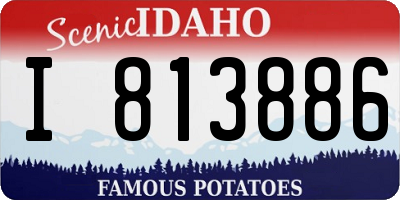 ID license plate I813886