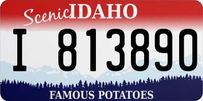 ID license plate I813890