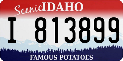 ID license plate I813899