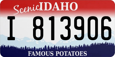 ID license plate I813906