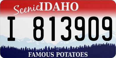 ID license plate I813909