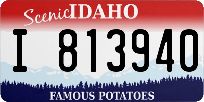 ID license plate I813940