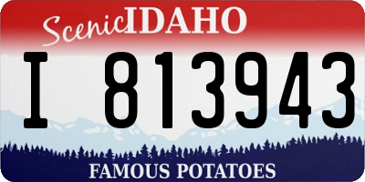 ID license plate I813943