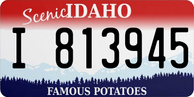 ID license plate I813945