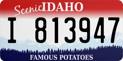 ID license plate I813947
