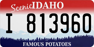 ID license plate I813960