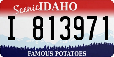 ID license plate I813971