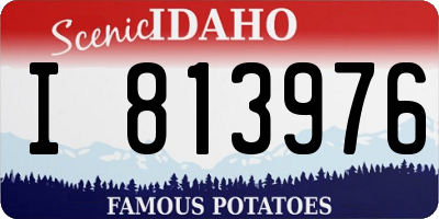 ID license plate I813976