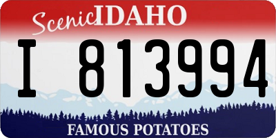 ID license plate I813994