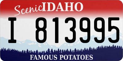 ID license plate I813995