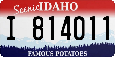 ID license plate I814011