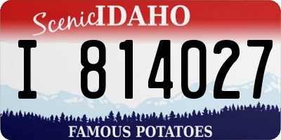 ID license plate I814027
