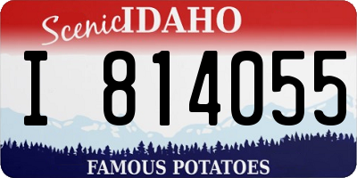 ID license plate I814055