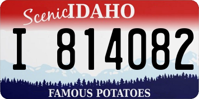 ID license plate I814082