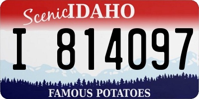 ID license plate I814097