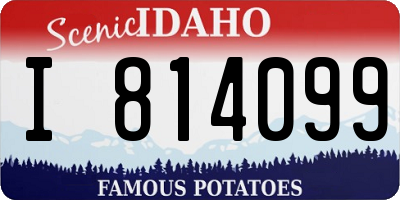 ID license plate I814099