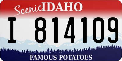 ID license plate I814109