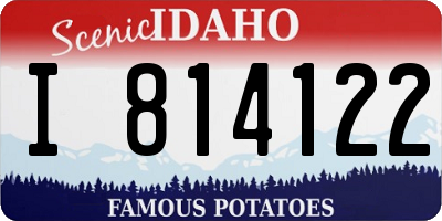 ID license plate I814122