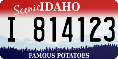 ID license plate I814123