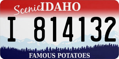 ID license plate I814132