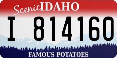 ID license plate I814160