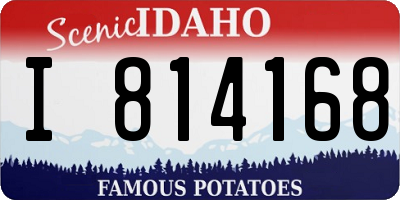 ID license plate I814168