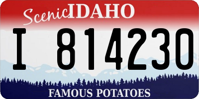 ID license plate I814230