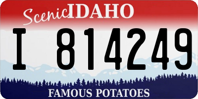 ID license plate I814249