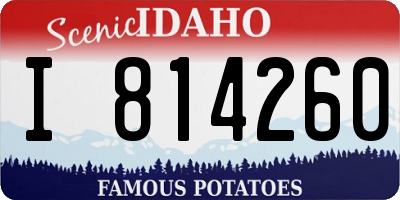 ID license plate I814260
