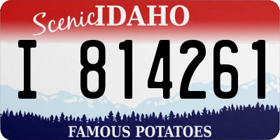 ID license plate I814261