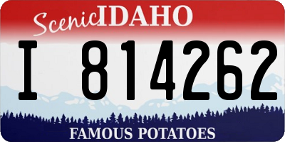 ID license plate I814262