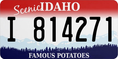 ID license plate I814271