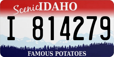 ID license plate I814279