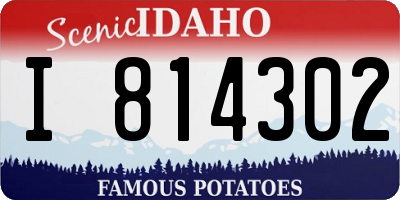 ID license plate I814302