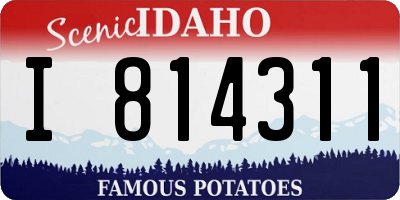 ID license plate I814311