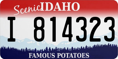 ID license plate I814323