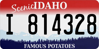 ID license plate I814328
