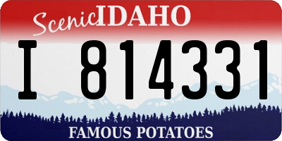 ID license plate I814331