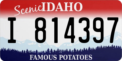 ID license plate I814397