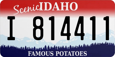 ID license plate I814411