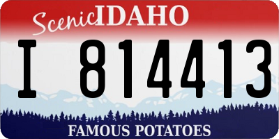 ID license plate I814413