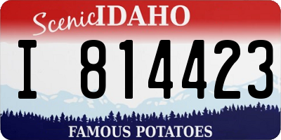 ID license plate I814423